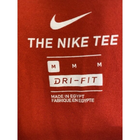 Nike Just Do It Tee Mens M Red Black White Swoosh Basketball Graphic T-Shirt - Picture 4 of 6